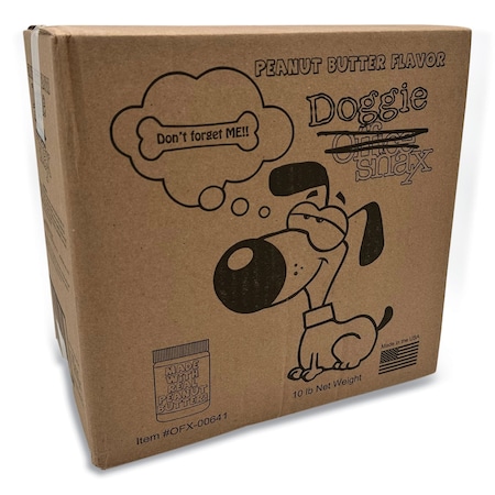 Office Snax Doggie Biscuits, Peanut Butter, 10 lb Box OFX00641
